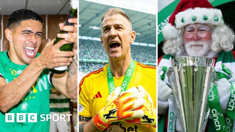 Five goals, Hart’s farewell & Santa – how Celtic’s trophy day unfolded