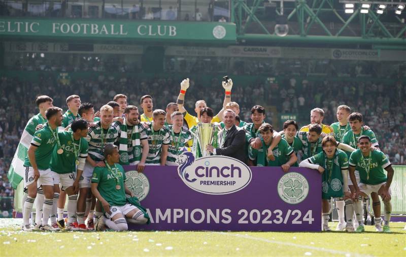 Watch the Sky Sports celebrations as Celtic lift SPFL trophy