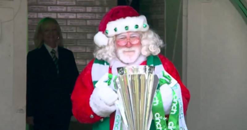 Why Santa handed Celtic their title trophy as Hoops crowned Scottish champions again