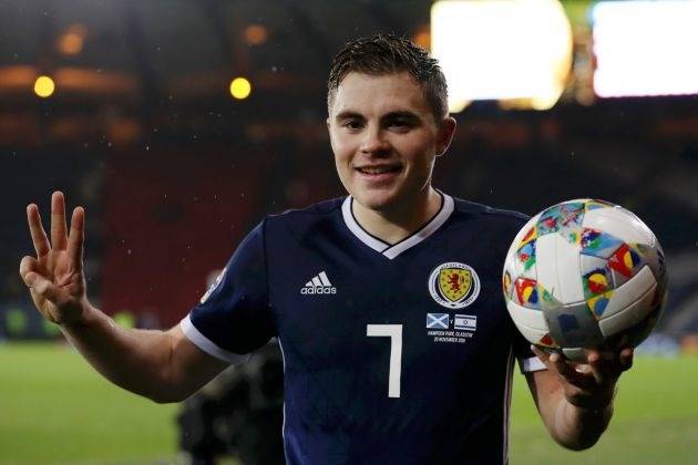 James Forrest one of four Celts named in provisional Scotland squad for Euro 2024