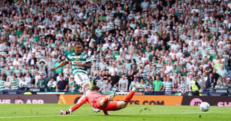 Adam Idah’s late strike lands double for Celtic at Hampden Park