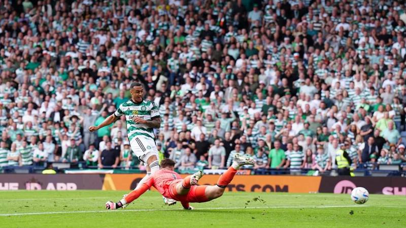 Celtic 1-0 Rangers: Substitute Adam Idah scores 90th-minute winner to secure Scottish Cup for the Hoops – after Gers’ Abdallah Sima had a goal disallowed for push on Joe Hart