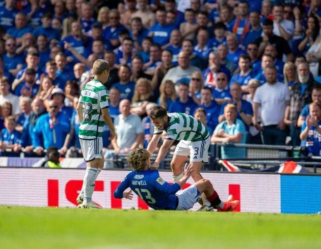 Scott Brown sends a post cup final message to Todd Cantwell