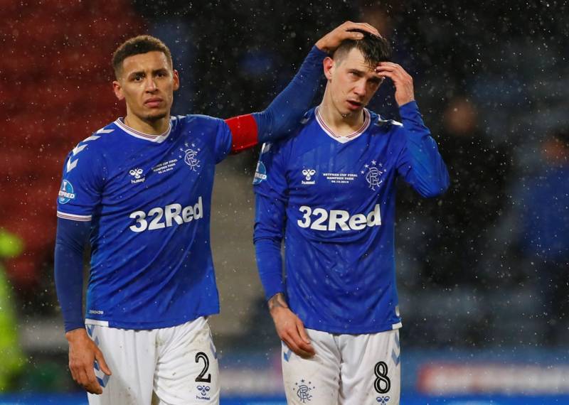 Celtic fans salute departing Ibrox legneds