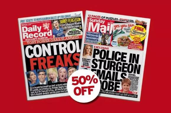 Daily Record sales crash to under 50,000