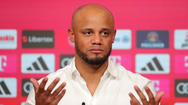 Bayern Munich boss Vincent Kompany hands transfer blow to Celtic