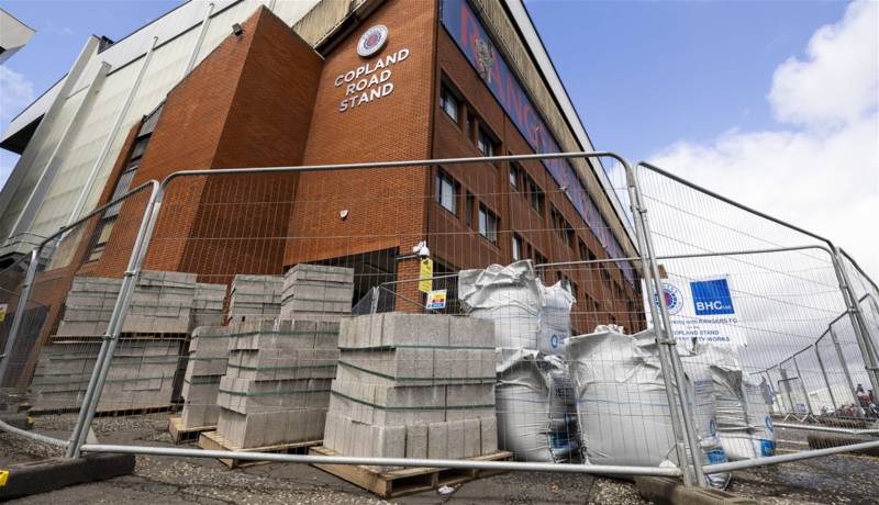 The steel has arrived! but no sign of Ibrox opening for business