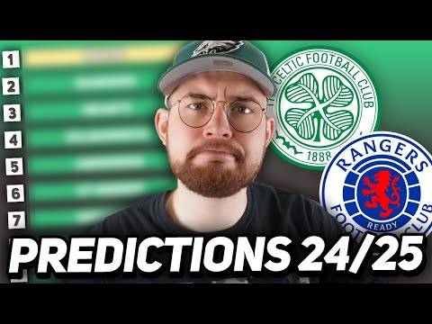 Scottish Premiership Predictions 2024/25! | Can Celtic Win 4 in a Row?!?!?