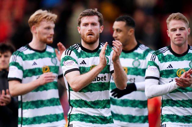 Video: Tony Ralston fires Celtic top of the Premiership with late goal