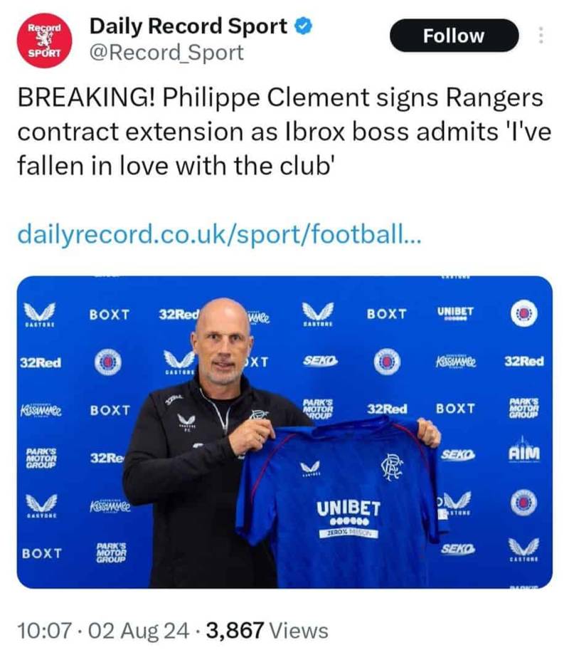 Sevco’s smitten supremo