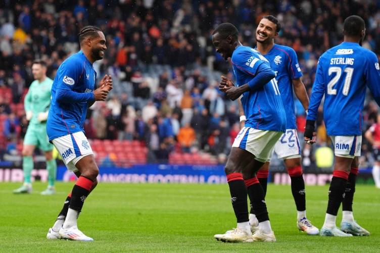 Rangers hit Ross County for six to go top of the Scottish Premiership