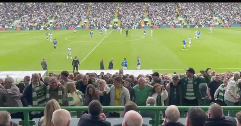 Gutted Rangers supremos suffer front row seat to ultimate Celtic party trick as brutal fan chant underlines woe