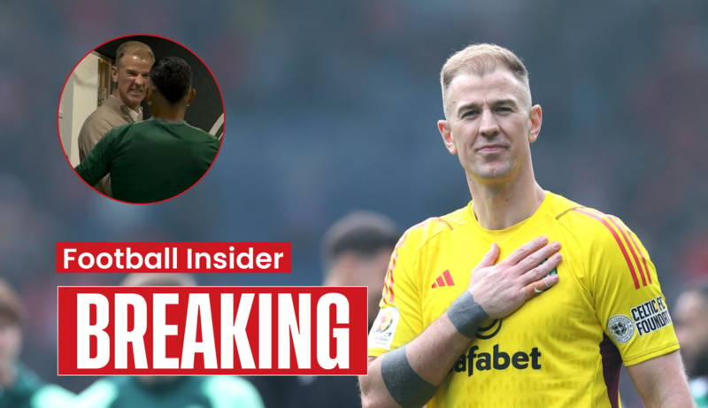 Celtic fans taken aback by unseen Joe Hart footage from Rangers showdown