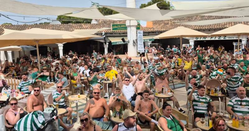 It’s another Beautiful Sunday for the Celtic fans in Santa Ponsa