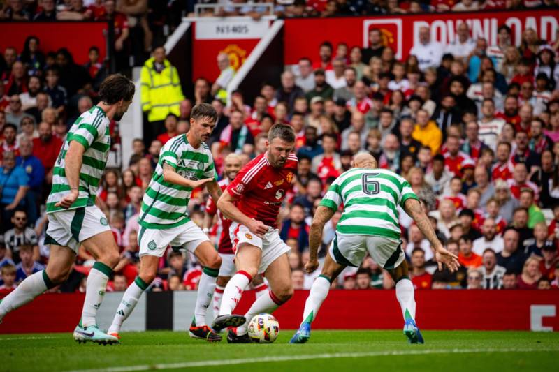 Celtic fans travel to Old Trafford in strong numbers for Manchester United match as Bhoys win on penalties