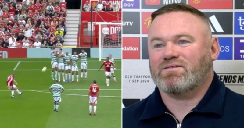 Wayne Rooney mocks himself after scoring stunning free-kick for Manchester United Legends