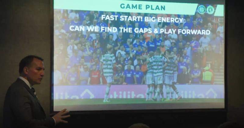 Inside Brendan Rodgers 4-point Rangers vs Celtic game plan as unseen footage released