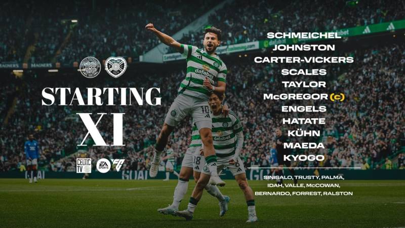 Celtic Starting XI to face Hearts as Arne Engels gets his first start