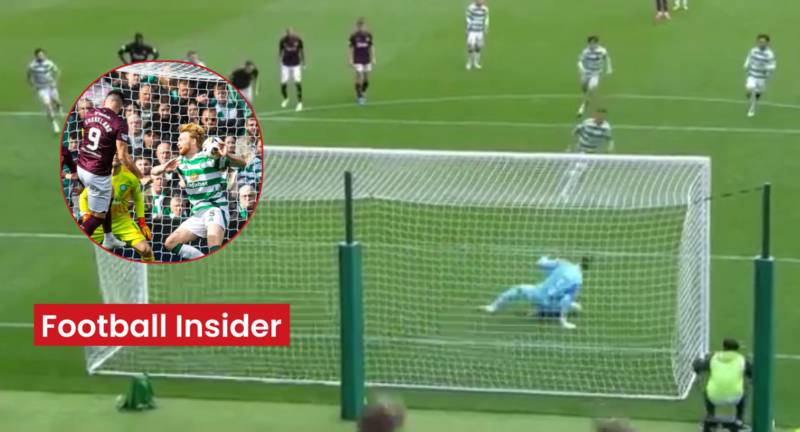 Celtic fans are all saying the same thing as Hearts penalty footage re-analysed