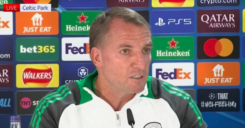 Brendan Rodgers slaps down Celtic Champions League narrative as bullish boss bins record people ‘cry about’