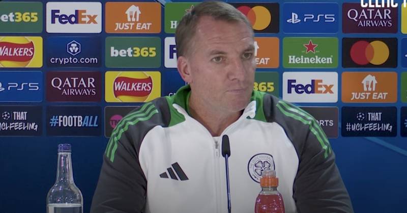 Brendan Rodgers Rejects Media Celtic Transfer Fee Narrative