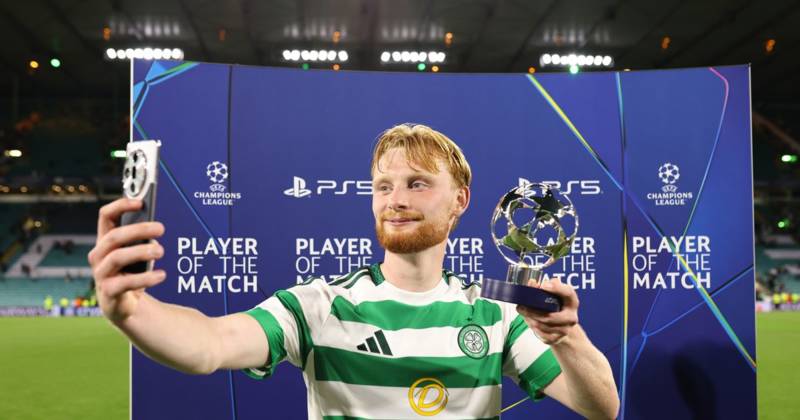 Celtic and Ireland defender Liam Scales’ humble reaction to Champions League Man of the Match award