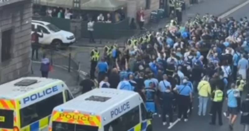 Two men charged after brawl outside Celtic pub before Champions League clash