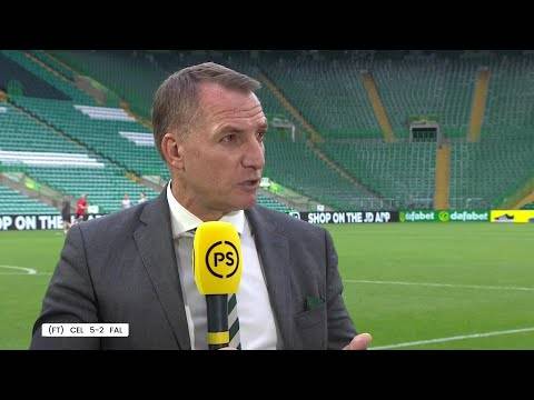 Celtic manager Brendan Rodgers speaks after Premier Sports Cup victory against Falkirk