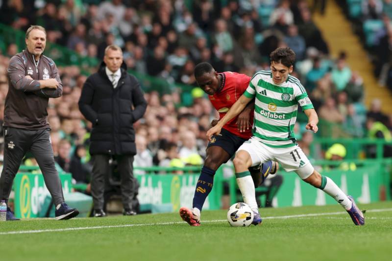 Alex Valle sends grateful Instagram message after Celtic debut at home to Falkirk