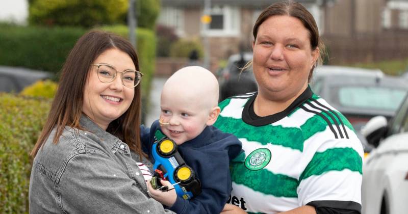 Rangers fans nurse dons Celtic jersey to raise cash for pal’s sick toddler