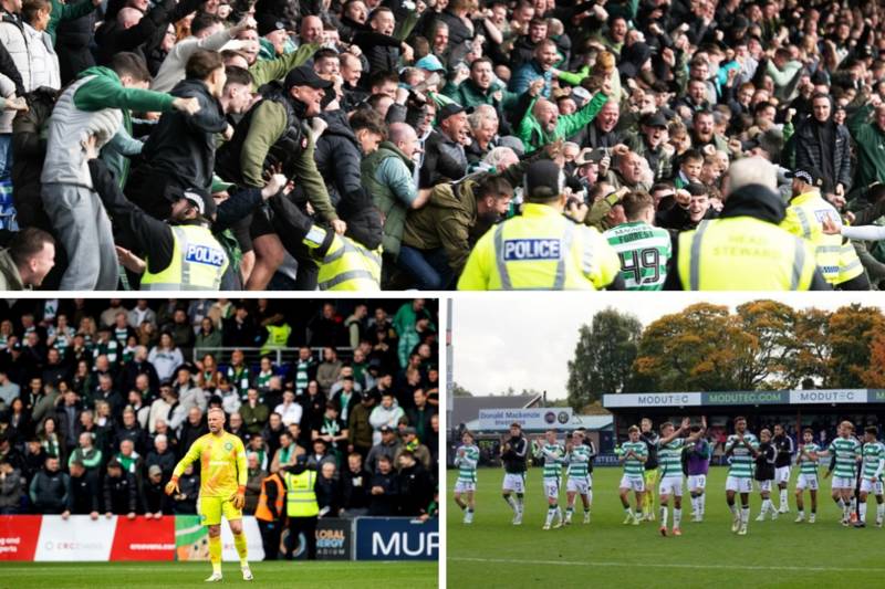 13 eye-catching photos of Celtic fans celebrating the 2-1 win at Ross County in the Scottish Premiership – gallery