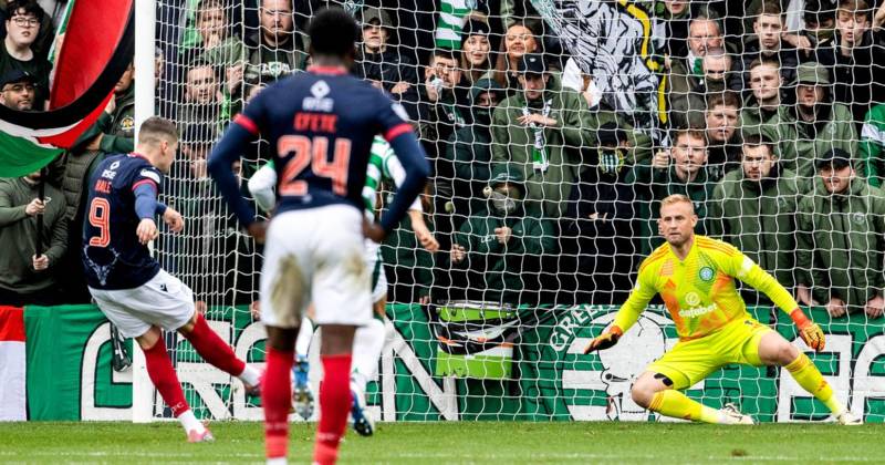 Kasper Schmeichel played ‘mind games’ with Ross County striker as Ronan Hale reveals what Celtic keeper said to put him off