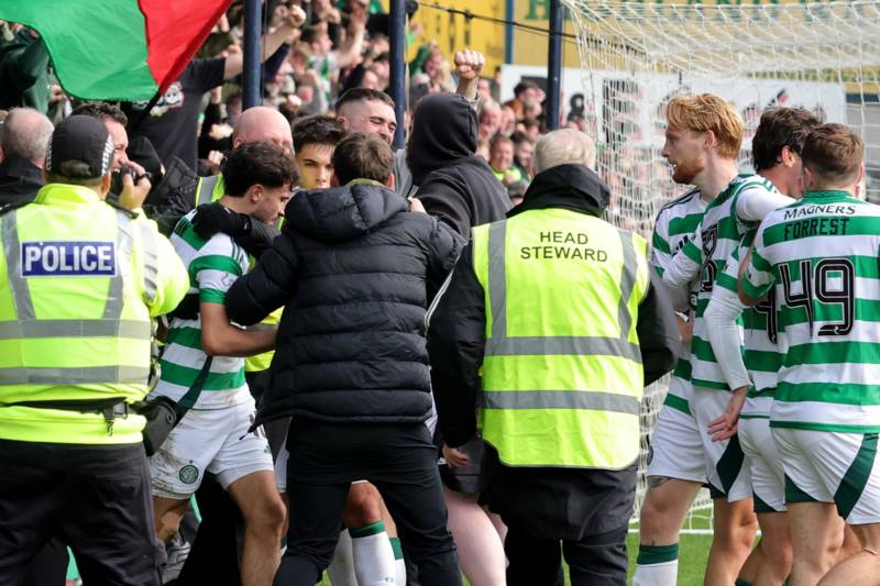 Reason Nico Kuhn was not sent off for Celtic after crowd celebration