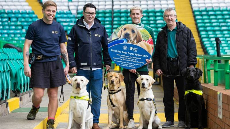 Luke McCowan takes the lead in Celtic Guide Dogs Puppy Appeal