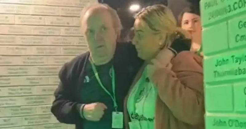 Paralysed Celtic fan walks down Parkhead tunnel in emotional video