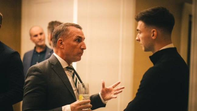 ‘Up the road, Kieran’ – Celtic support hyped after Rodgers and Tierney pic surfaces