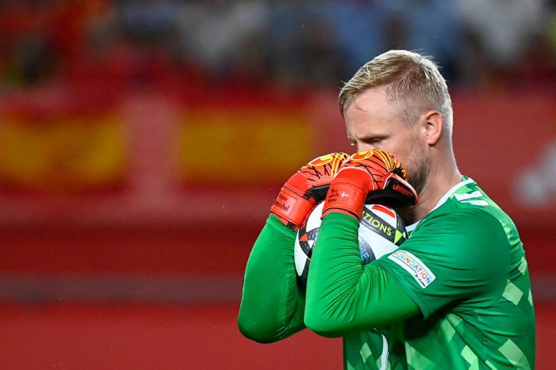 Danish media react to Kasper Schmeichel display vs Spain as Celtic goalkeeper’s error proves costly