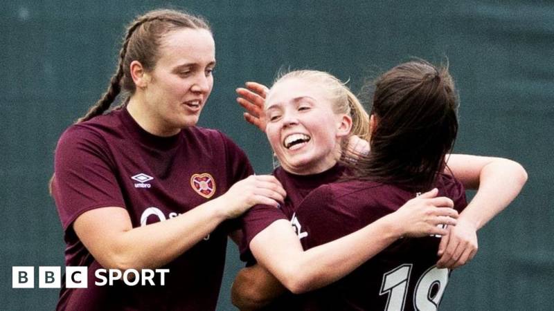 Hearts beat Celtic to close in on top two