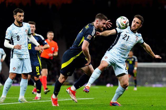 Ralston shines as Ronaldo exits Hampden with face tripping him