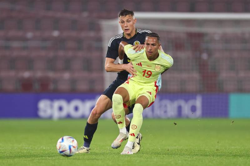 Watch Celtic youngster Dane Murray’s ‘harsh’ red card as Scotland’s UEFA U21 hopes end