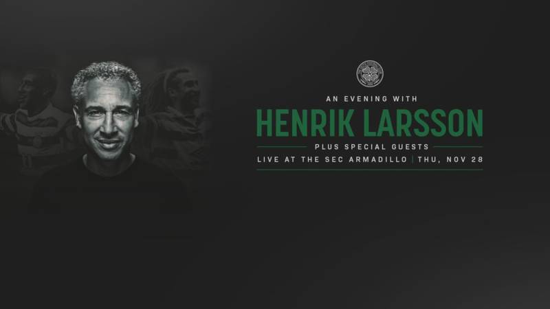 Join us for An Evening with Henrik Larsson