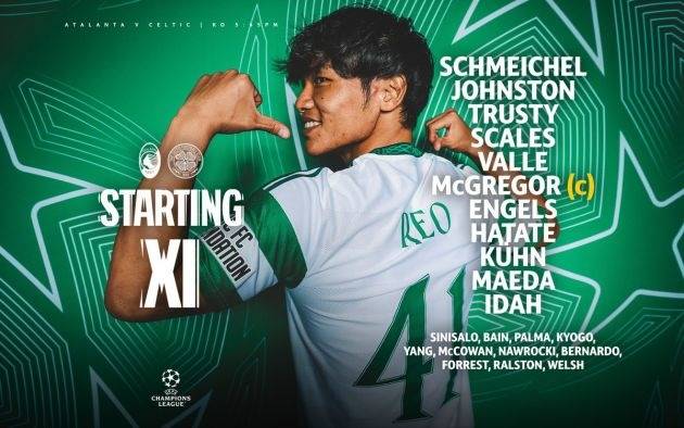 Celtic Team’s Up – Idah starts as Kyogo drops to bench in tactical switch