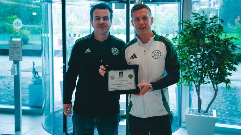 Italian Celts CSC honour Callum McGregor