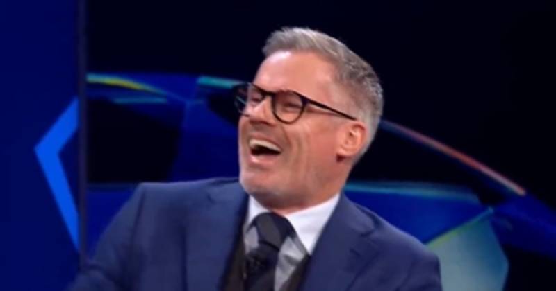 Jamie Carragher called out by Celtic hero’s dad on live TV for callous Atalanta scoreline prank