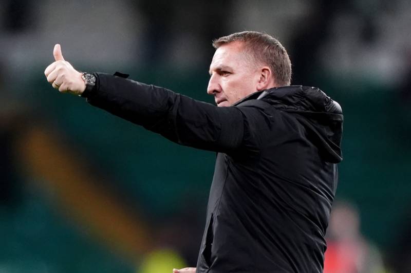 Celtic manager Brendan Rodgers reacts to Parkhead club going nine clear of Rangers