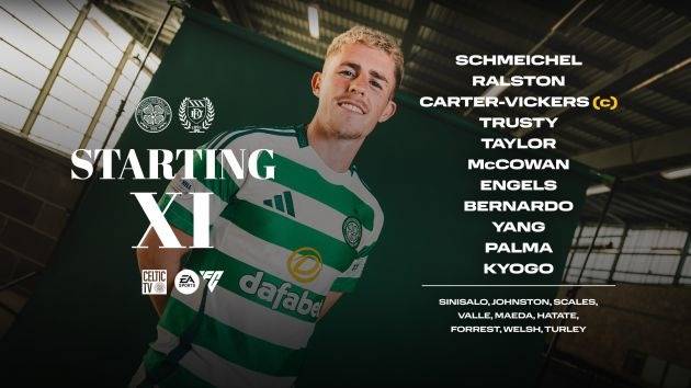 Team’s Up – seven Celtic changes