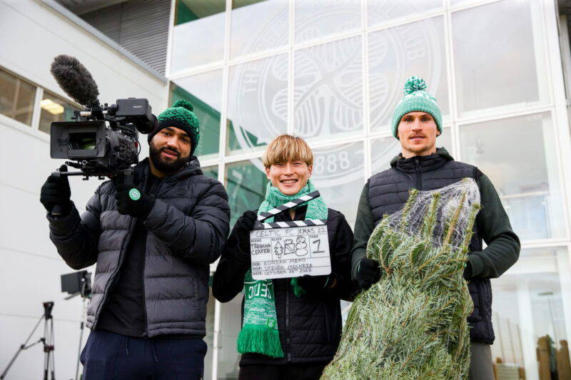 Tony Roper Spotted Filming at Celtic Park