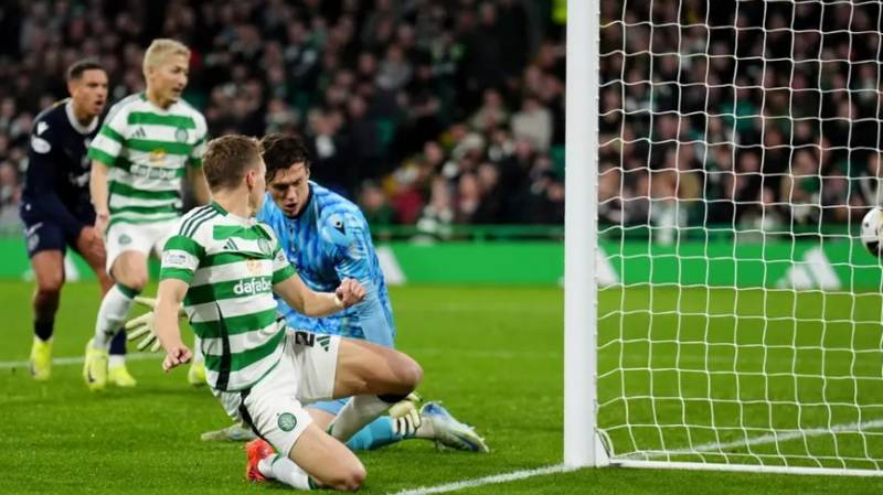 Watch Alistair Johnston stretch his toenail for Celtic goal from the very best angle