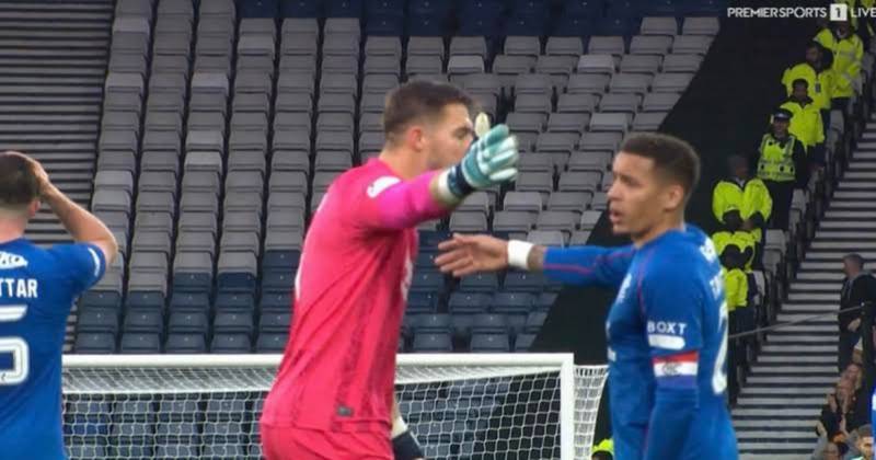 Furious Butland and Tavernier embroiled in Rangers ding dong as suffering skipper’s role called out on TV