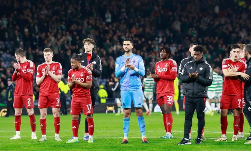 Aberdeen boss Jimmy Thelin thanks supporters for retaining faith by applauding at Hampden after heavy 6-0 loss to Celtic